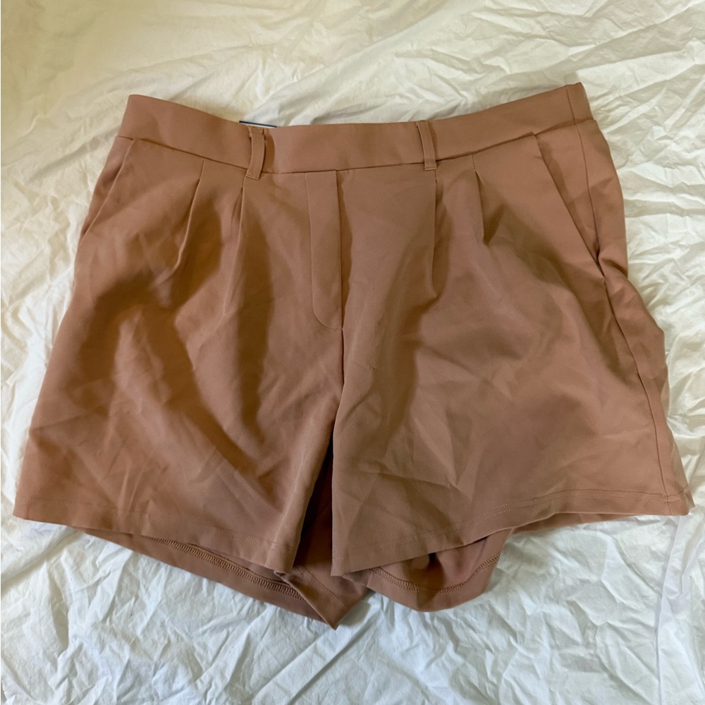 High Waist Brown Women's Shorts